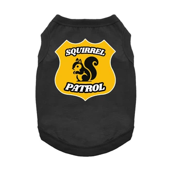 Squirrel Patrol Dog Tank - Jet Black 19.95 physical HALLOWEEN Doggie Design The New York Dog Shop DD78691 Squirrel Patrol Dog Tank - Jet Black Doggie Design