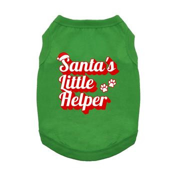 Santa's Little Helper Dog Shirt 19.95 physical HOLIDAY Doggie Design The New York Dog Shop Santa's Little Helper Dog Shirt Doggie Design