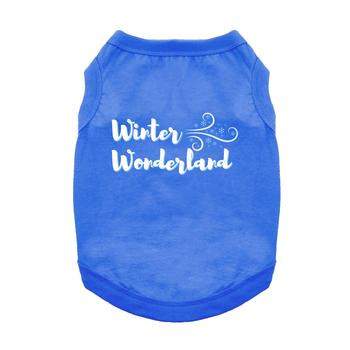 Winter Wonderland Dog Shirt- Blue 19.95 physical NEW ITEMS Doggie Design The New York Dog Shop Winter Wonderland Dog Shirt- Blue Doggie Design