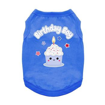 Birthday Boy Cotton Tee Dog Shirt 19.95 physical NEW ITEMS Doggie Design The New York Dog Shop Birthday Boy Cotton Tee Dog Shirt Doggie Design