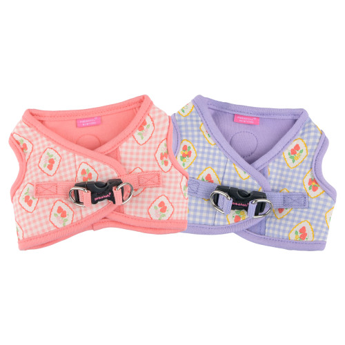 Pinkaholic Trixie Vest Harness B-100% Cotton 35.95 physical NEW ITEMS Puppia/Pinkaholic The New York Dog Shop HB7919 Pinkaholic Trixie Vest Harness B-100% Cotton Puppia/Pinkaholic