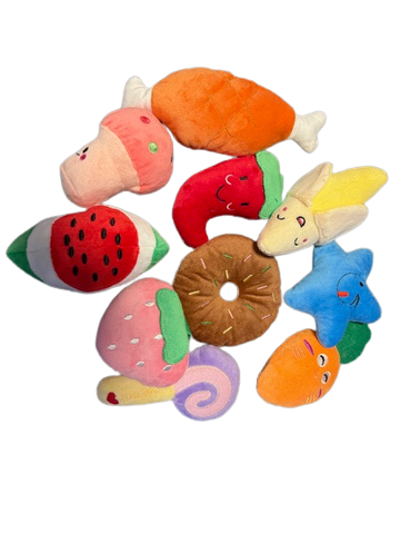 Pack of 10 Squeaky Toys 35.95 physical NEW ITEMS NYD The New York Dog Shop Pack of 10 Squeaky Toys NYD