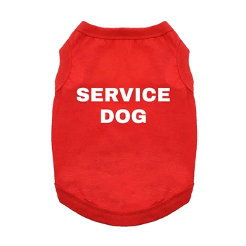 Service Dog Dog Shirt - Flame Scarlet Red 19.95 physical NEW ITEMS Doggie Design The New York Dog Shop Service Dog Dog Shirt - Flame Scarlet Red Doggie Design
