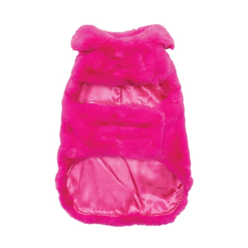 Up Country Cotton Candy Pink Faux Fur  Coat-FINAL SALE