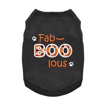 Fab-BOO-lous Dog Shirt - Black