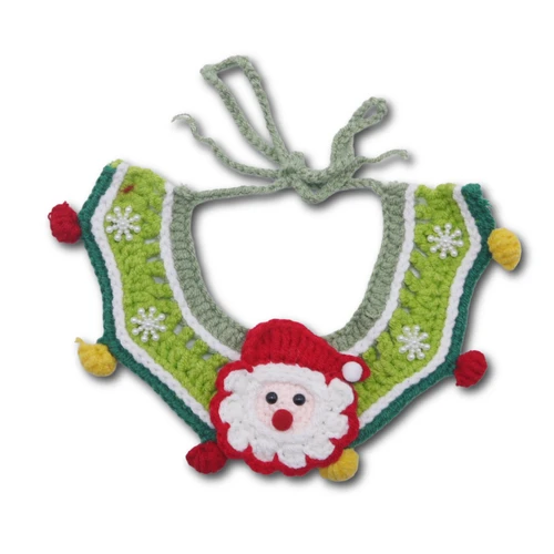 Jolly Santa Crochet Collar