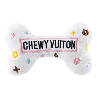 White Chewy Vuiton Bowls & Mat Set - The New York Dog Shop