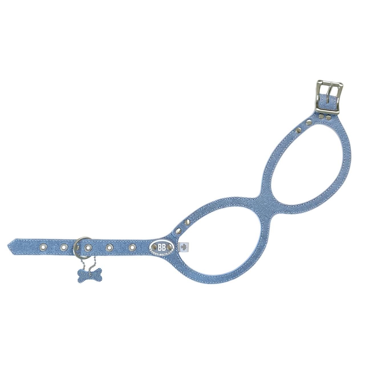 BUDDY BELT 3.5 ブルーグレーラインストーン付き buddy-belt-luxury-fashion-