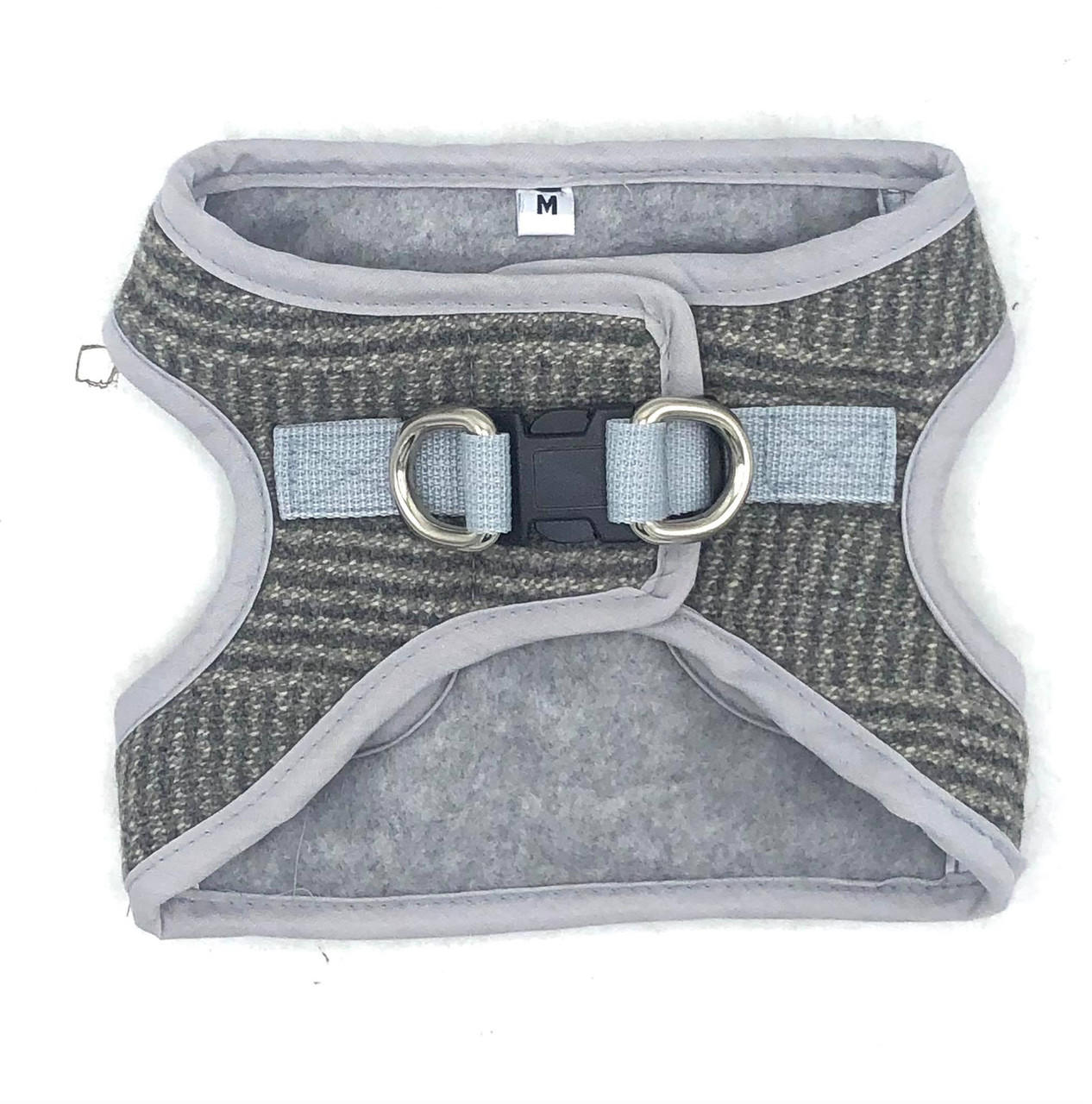 NYD Grey Plaid Step In HarnessFINAL SALE The New York Dog Shop