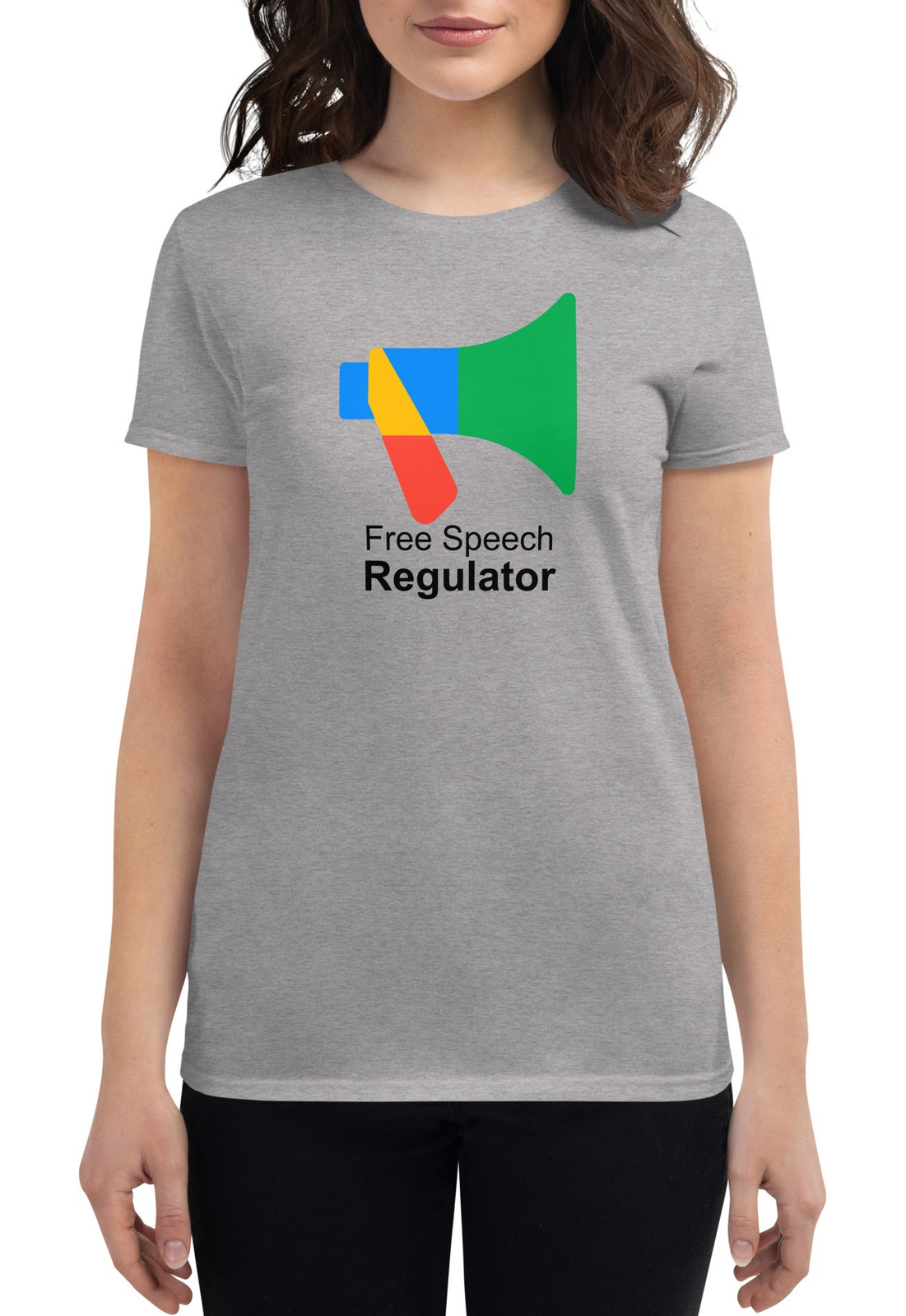 Women's Free Speech Regulator Gray t-shirt Women's Free Speech Regulator Gray t-shirt