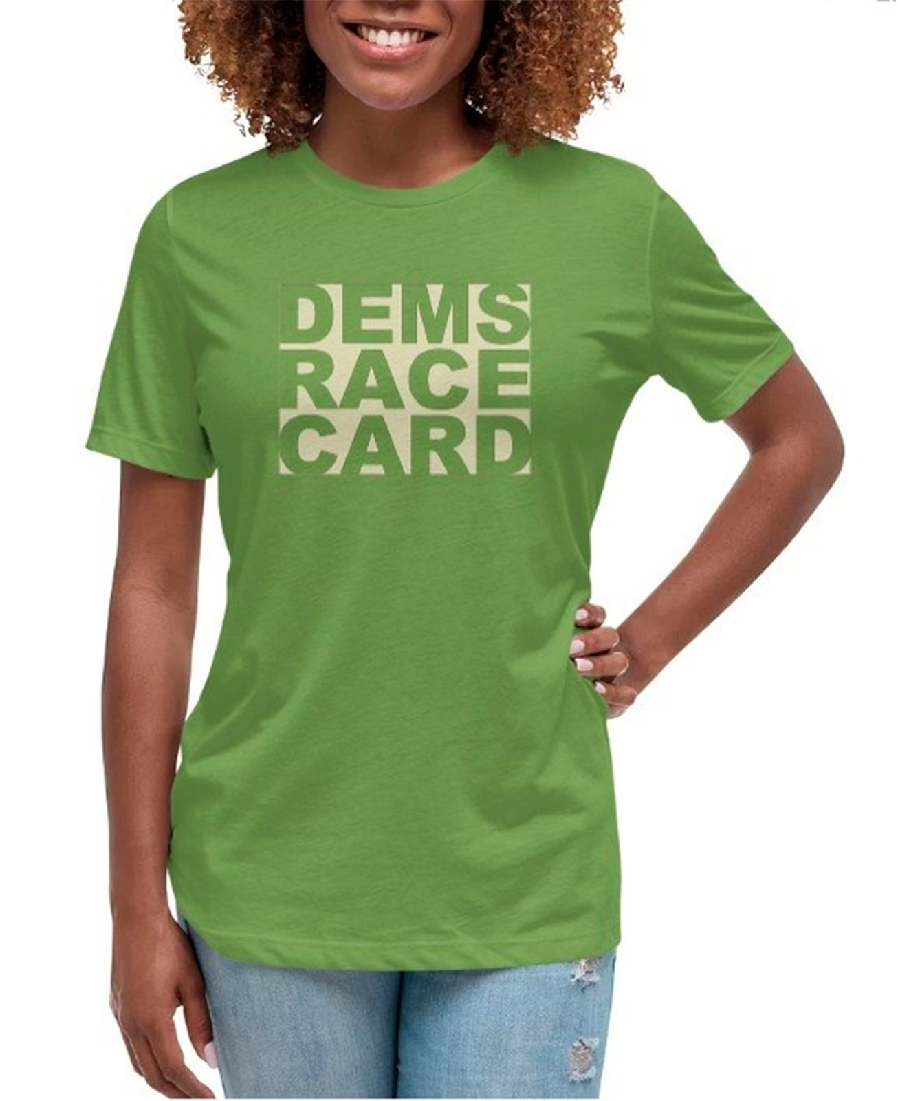 Women's DEMS RACE CARD I T-Shirt - 4 Colors Women's DEMS RACE CARD I T-Shirt - 4 Colors