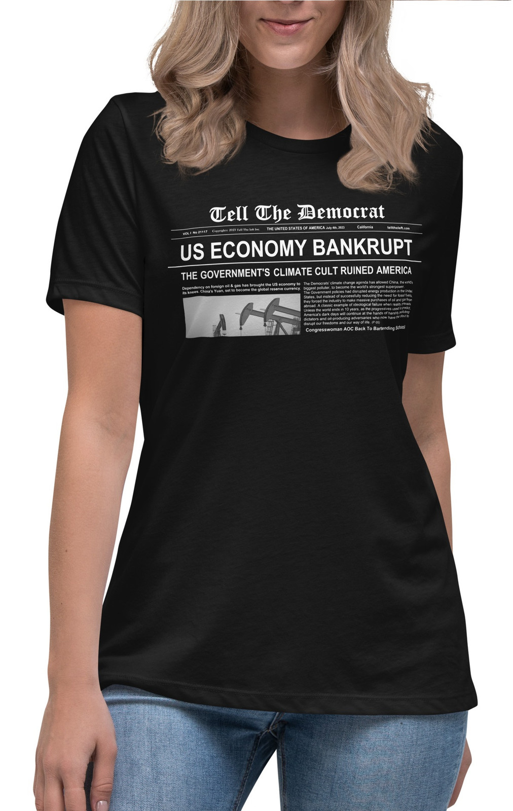 Women's US Economy Bankrupt T-Shirt - 3 Colors Women's US Economy Bankrupt T-Shirt - 3 Colors