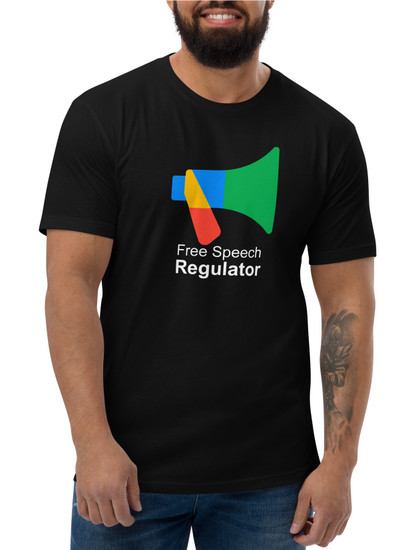Free Speech Regulator Black T-Shirt