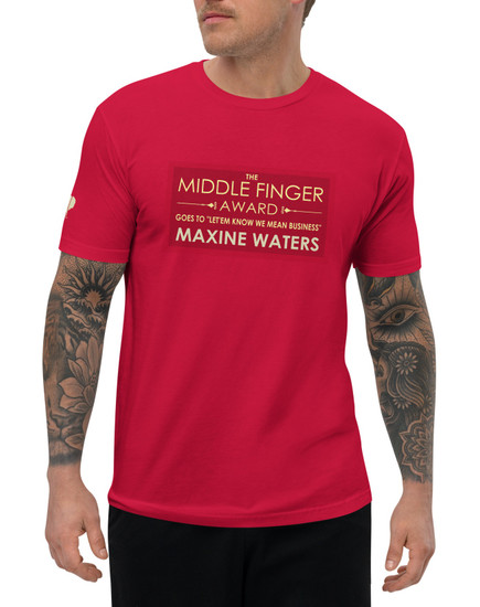 The Middle Finger Award Maxine Waters Red T-shirt 