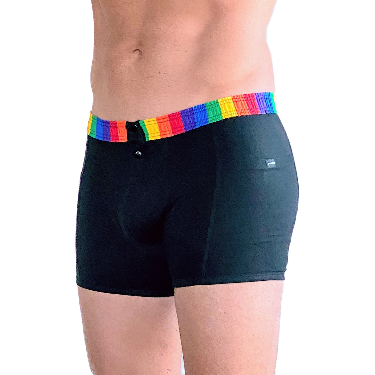 Men's boxer brief FOXERS Rainbow band pockets - FOXERS