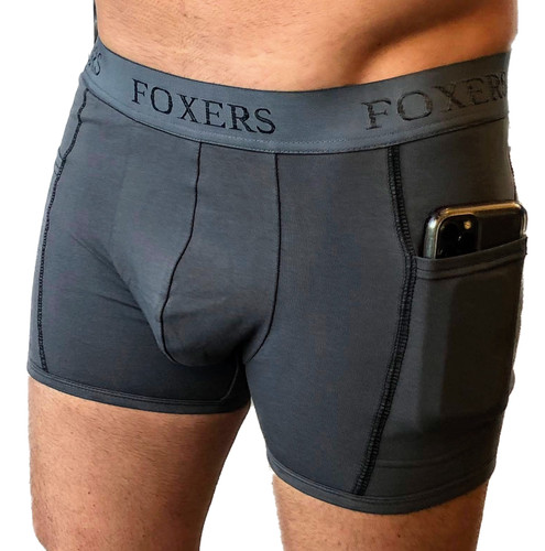 Foxers mens gray lace boxer briefs