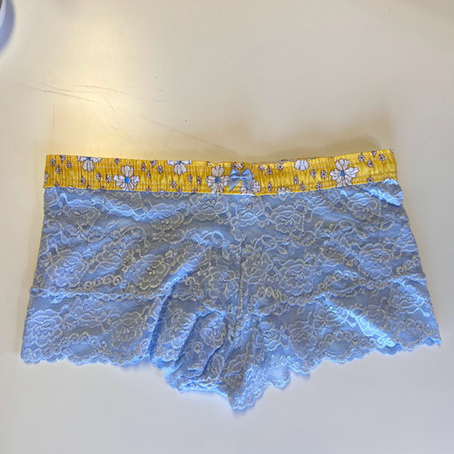 BLUE DAISIES FOXERS LACE BOXERS