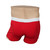 Men's White over Red Short Boxer Brief