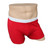 Men's White over Red Short Boxer Brief
