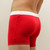 Men's White over Red Short Boxer Brief