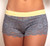 Charcoal Grey Lace Boxer with Yellow Waistband