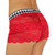 Houndstooth Waistband Red Panties
