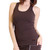 Women's Brown Tank Top with built in bra