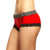 Black Stripe / Red Boyshort