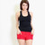 Red Women's Boxer Panties and Foxers Black Tank top