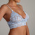 Light Blue Stripe over Light Blue Lace Top