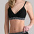 Black Stripe over Black Bra Top