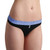 FOXER Blue Stripe over Black Bstring Thong