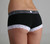 Black Stripe over Black Boyshort (White Trim)