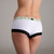 Lime Stripe over White Boyshort