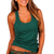 Forest Green FOXERS Racer Back Bra Tank Top