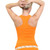 Orange Racer back tank top