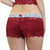 Dark red lace boxer style panties with foxes Dark red lace boxer style panties with foxes