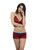 cranberry red lace lingerie with foxes - boxers and camisole cranberry red lace lingerie with foxes - boxers and camisole