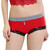 Red Boy Shorts with Checkered FOXERS Band Red Boy Shorts with Checkered FOXERS Band