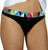 Black thong panties with colorful Kaliedoscope waistband Black thong panties with colorful Kaliedoscope waistband
