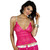 Waist Length Pink Lace Chemise