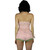 Hip Length Pink Lace Negligee