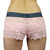 Pink Lace Womens Boxers with Logo Waistband