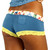 Blue Boyshorts Panties with Rodeo Waistband - FXBOY-65132