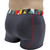 Men's Charcoal Gray Boxer Brief Kaleidoscope FOXERS Band Men's Charcoal Gray Boxer Brief Kaleidoscope FOXERS Band
