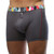 Men's Charcoal Gray Boxer Brief Kaleidoscope FOXERS Band Men's Charcoal Gray Boxer Brief Kaleidoscope FOXERS Band