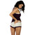 Cheeky Ivory Cotton Boyshort Panties with Plum Scroll Waist