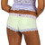 Pale Mint Green Boyshorts with Lavender Print Waistband