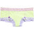 Pale Mint Green Boyshorts with Lavender Print Waistband