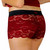 Cranberry Lace Boxers with Black Foxers Smooth Band Cranberry Lace Boxers with Black Foxers Smooth Band